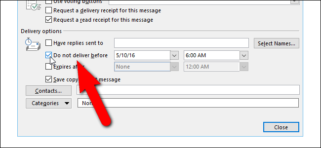 outlook for mac delay delivery